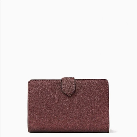 Kate Spade Shimmy boxed medium compartment bifold wallet, deep nova, NWT/NIB - Picture 5 of 16